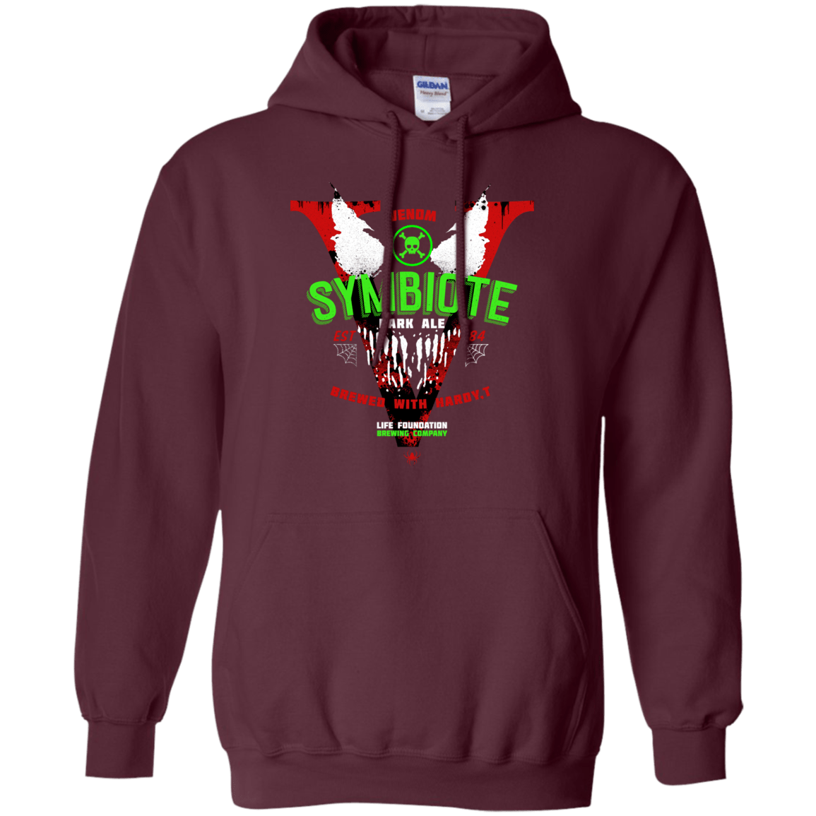 Sweatshirts Maroon / S Symbiote Dark Ale Pullover Hoodie
