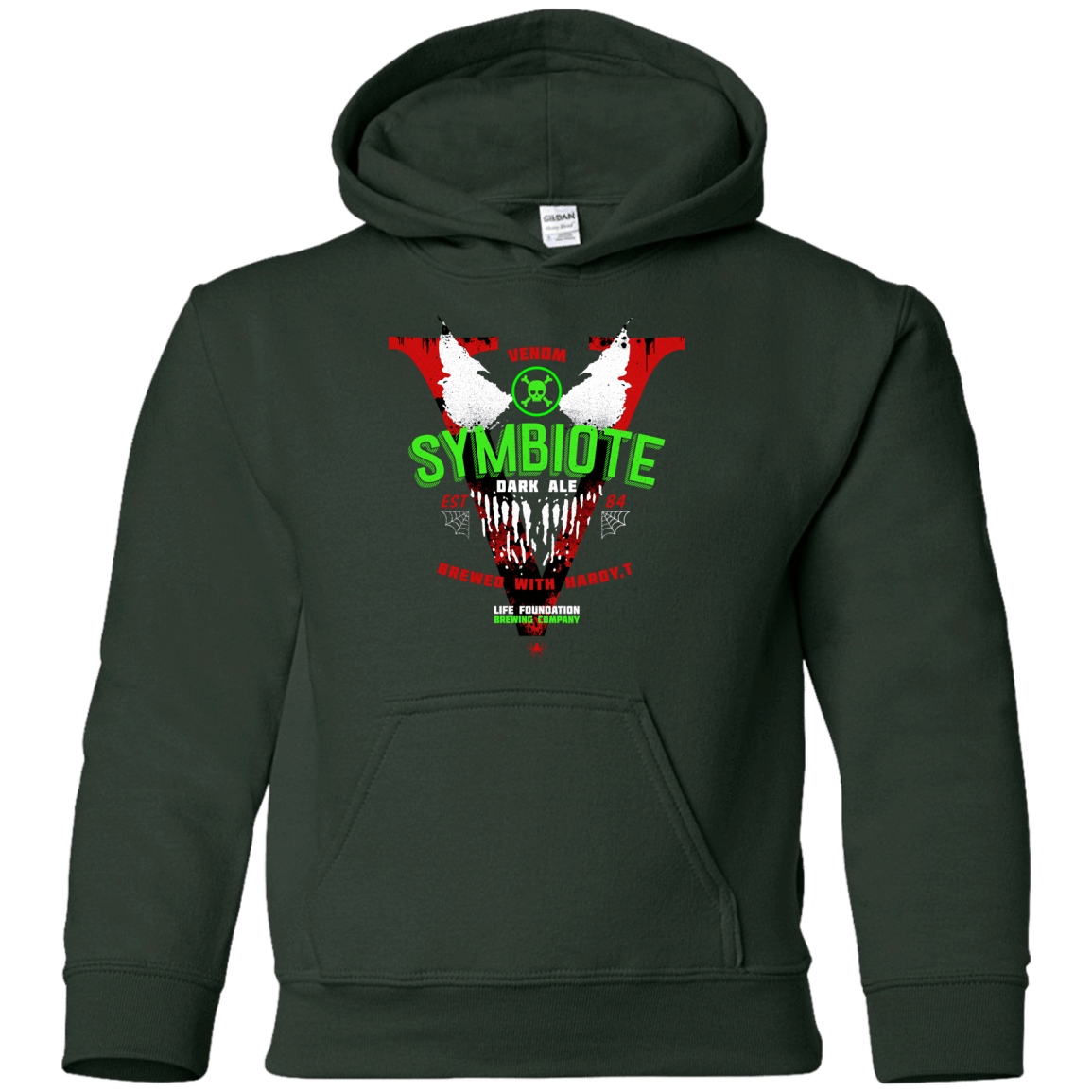 Sweatshirts Forest Green / YS Symbiote Dark Ale Youth Hoodie