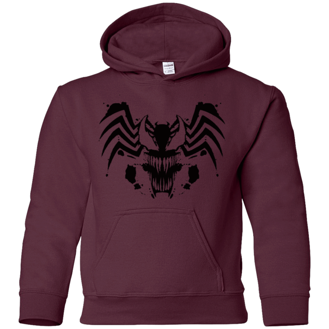 Sweatshirts Maroon / YS Symbiote Rorschach Youth Hoodie