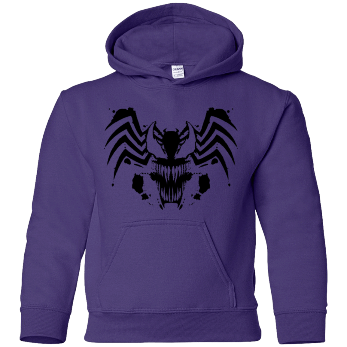 Sweatshirts Purple / YS Symbiote Rorschach Youth Hoodie