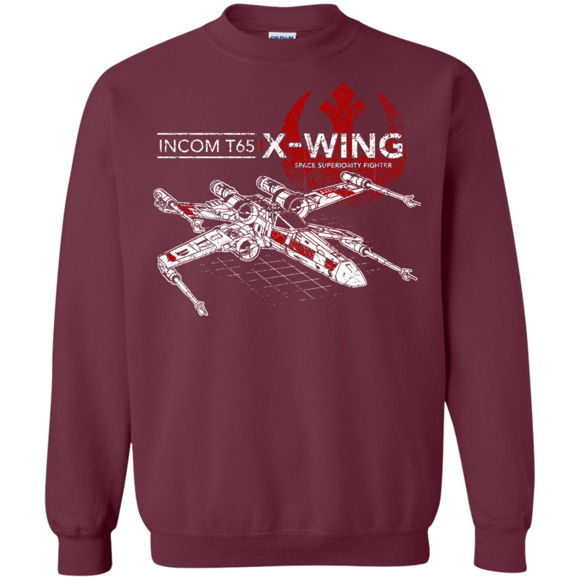 Sweatshirts Maroon / S T-65 X-Wing Crewneck Sweatshirt