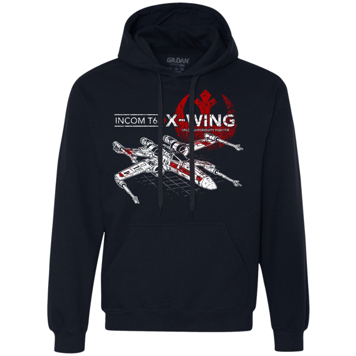 Sweatshirts Navy / S T-65 X-Wing Premium Fleece Hoodie