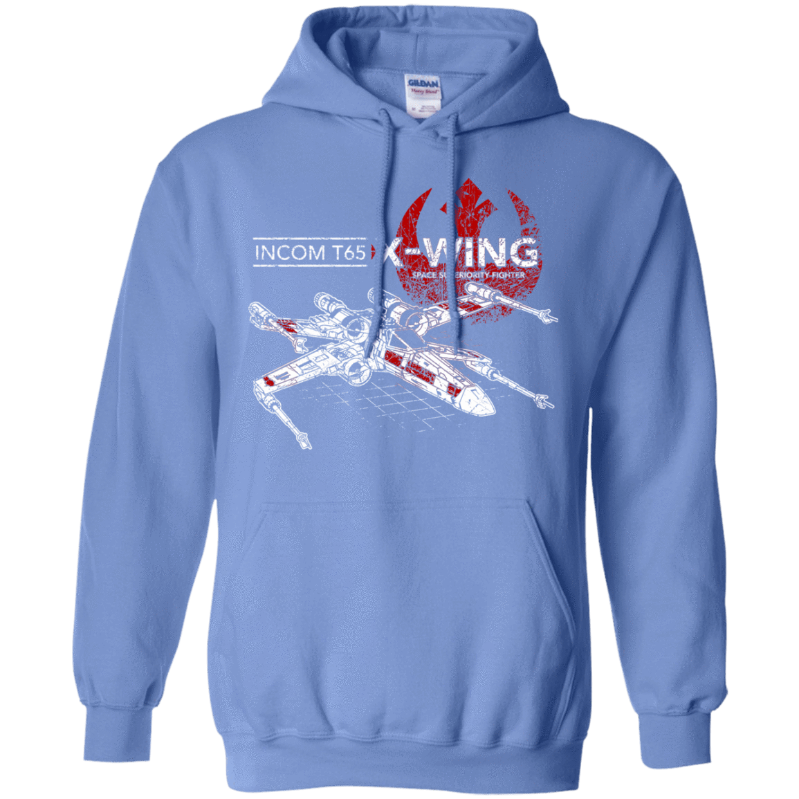 Sweatshirts Carolina Blue / S T-65 X-Wing Pullover Hoodie