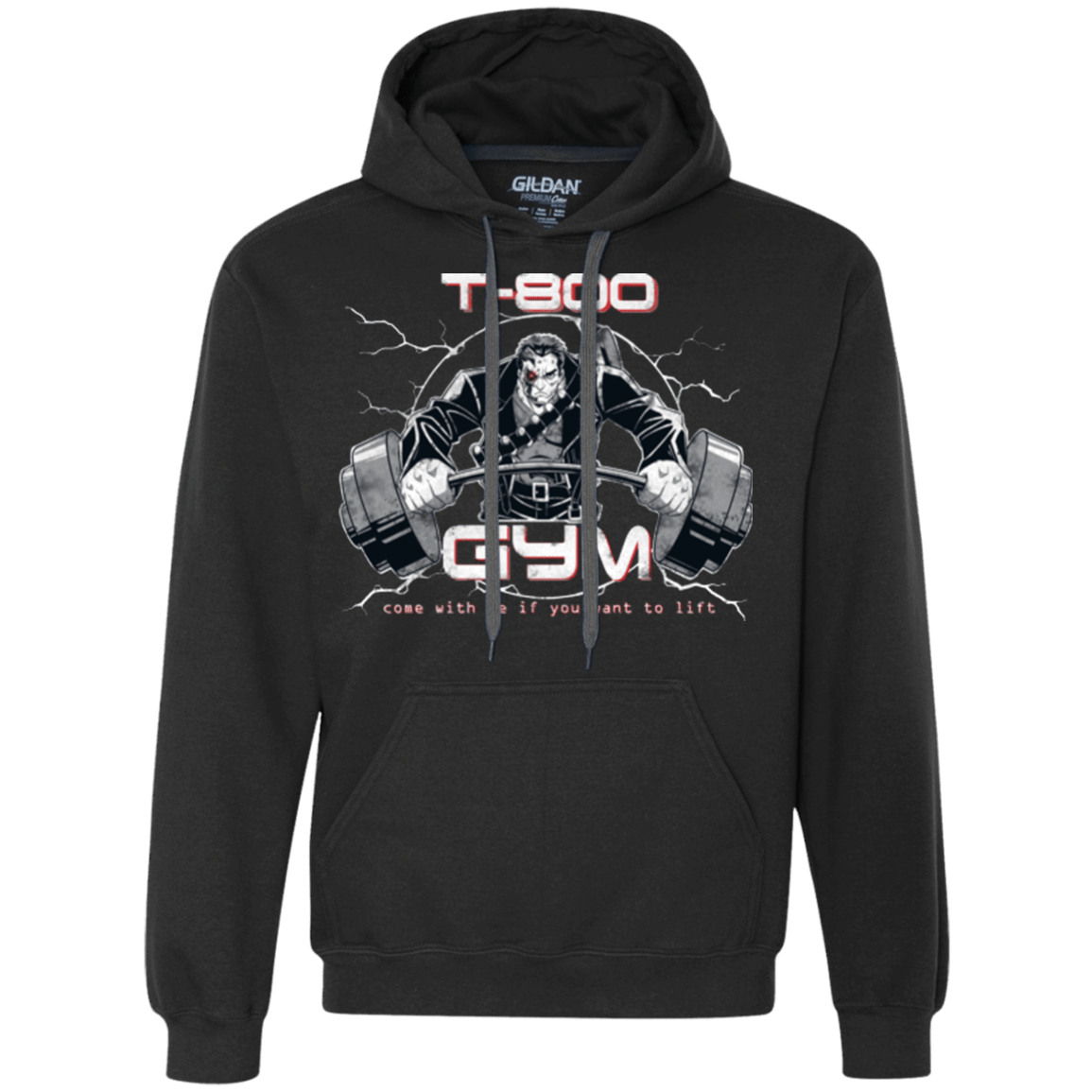 Sweatshirts Black / Small T-800 gym Premium Fleece Hoodie