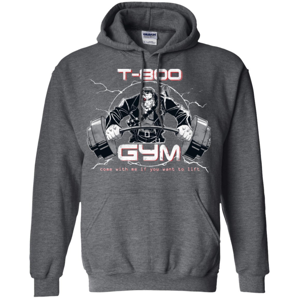 Sweatshirts Dark Heather / Small T-800 gym Pullover Hoodie