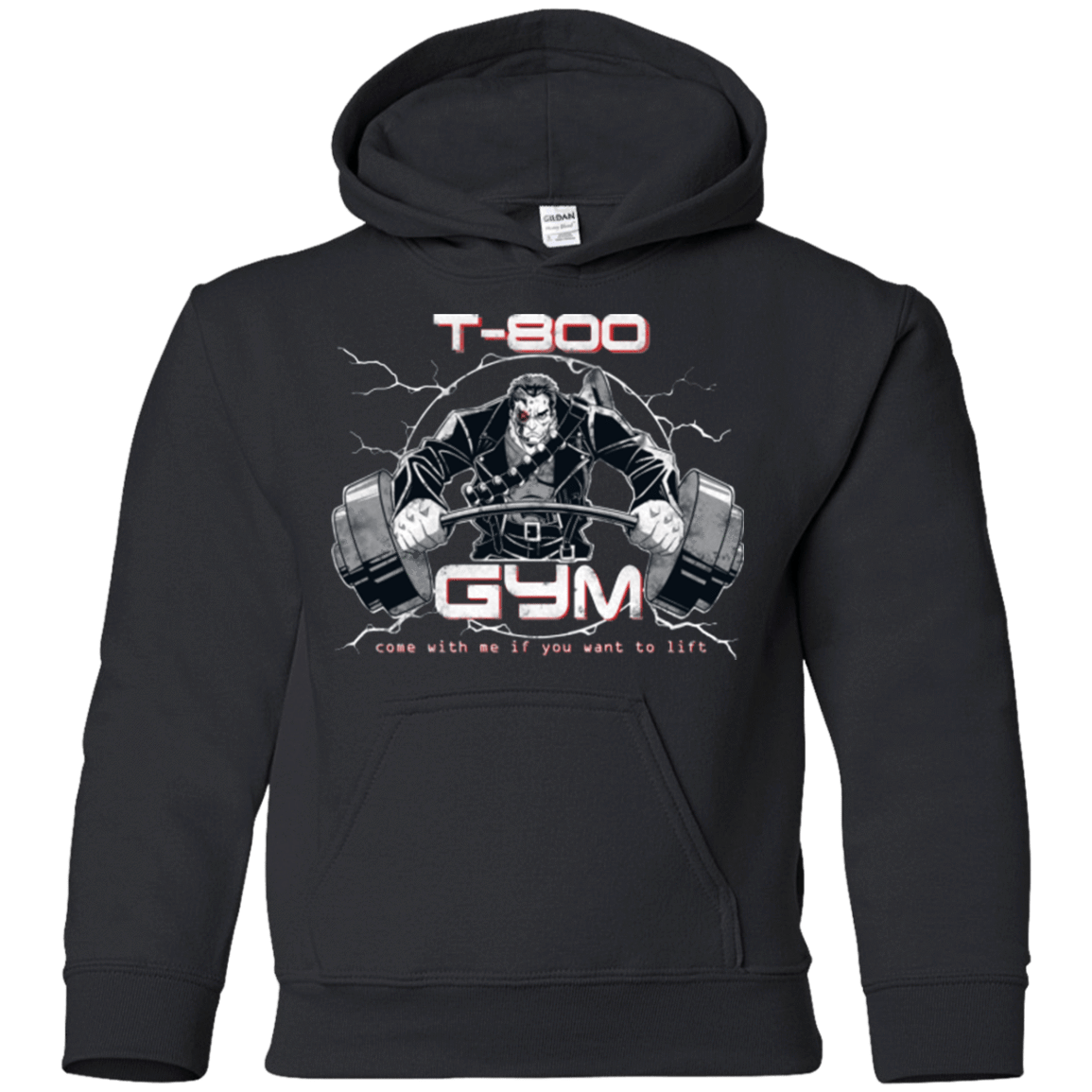 Sweatshirts Black / YS T-800 gym Youth Hoodie