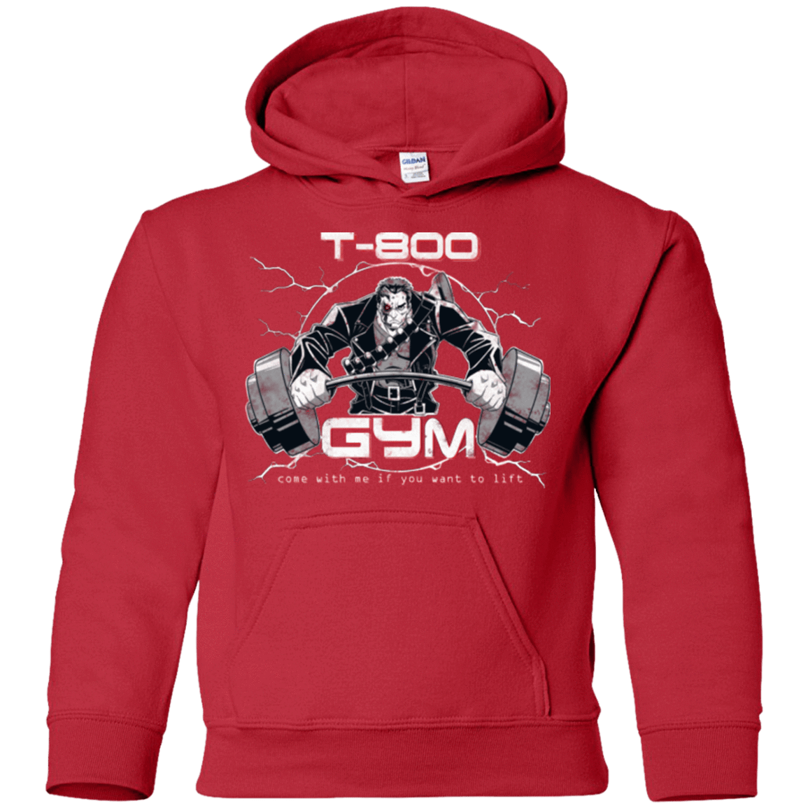 Sweatshirts Red / YS T-800 gym Youth Hoodie
