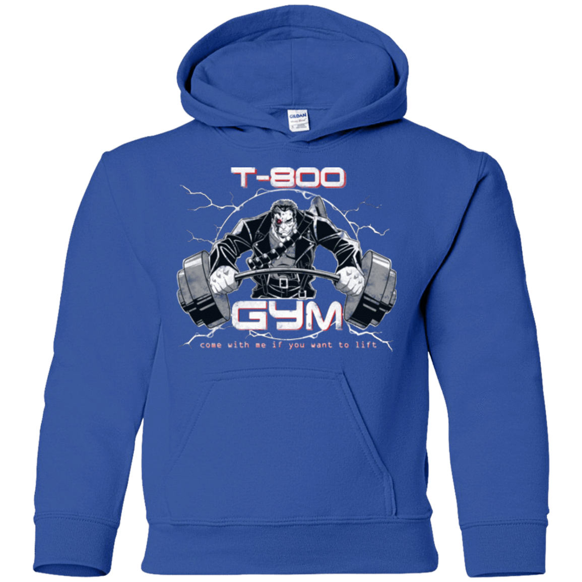Sweatshirts Royal / YS T-800 gym Youth Hoodie