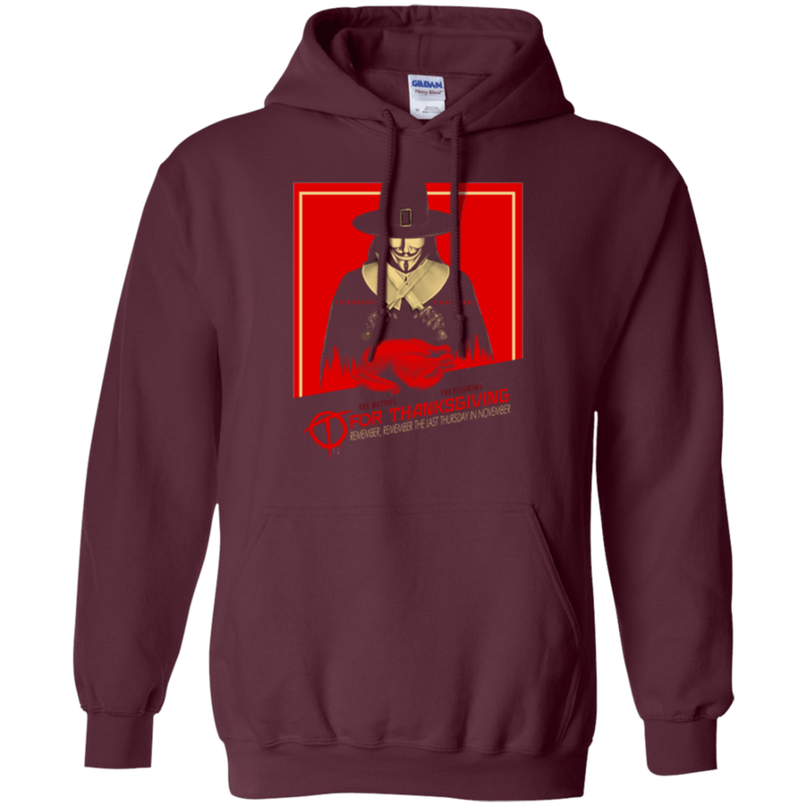 Sweatshirts Maroon / Small T for Thanksgiving Pullover Hoodie