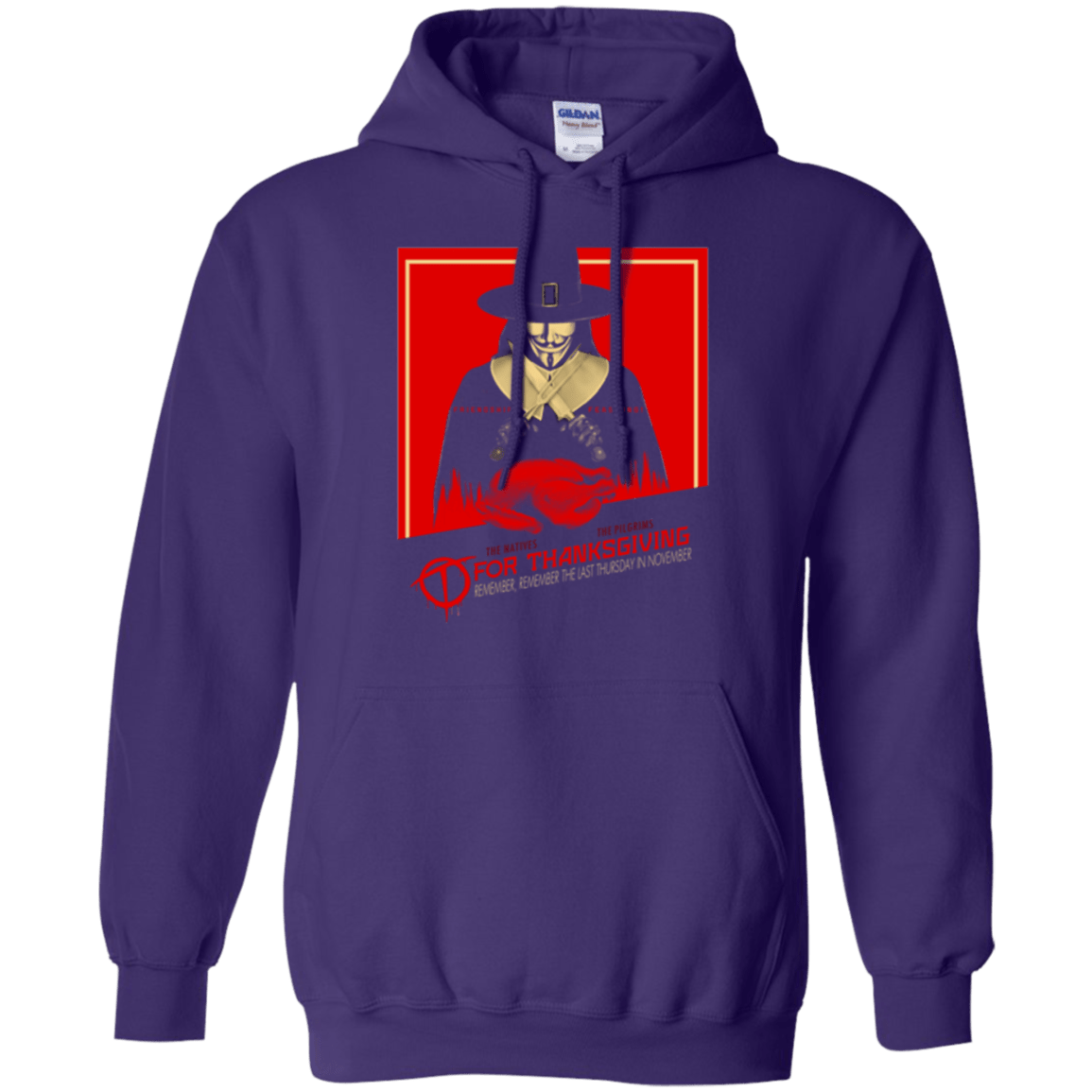 Sweatshirts Purple / Small T for Thanksgiving Pullover Hoodie
