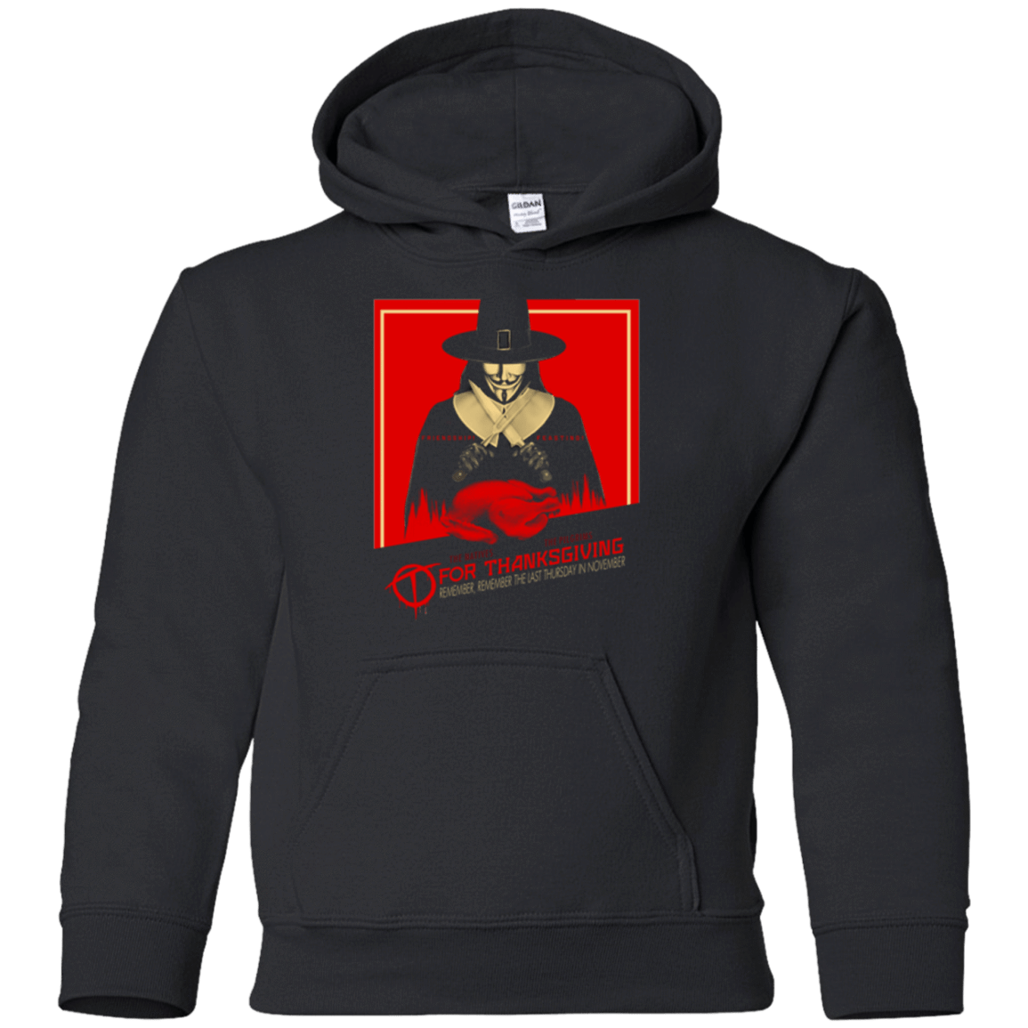 Sweatshirts Black / YS T for Thanksgiving Youth Hoodie