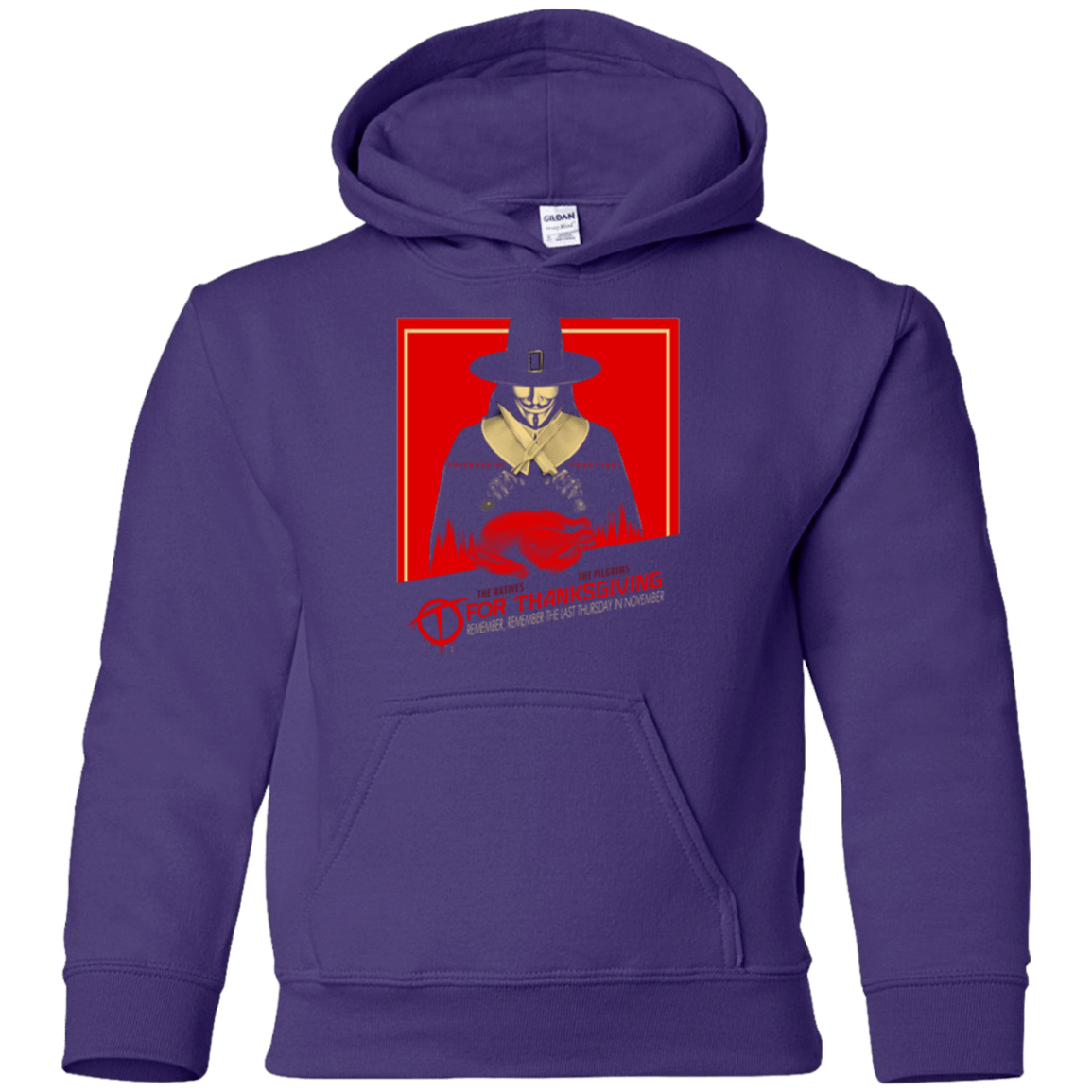 Sweatshirts Purple / YS T for Thanksgiving Youth Hoodie