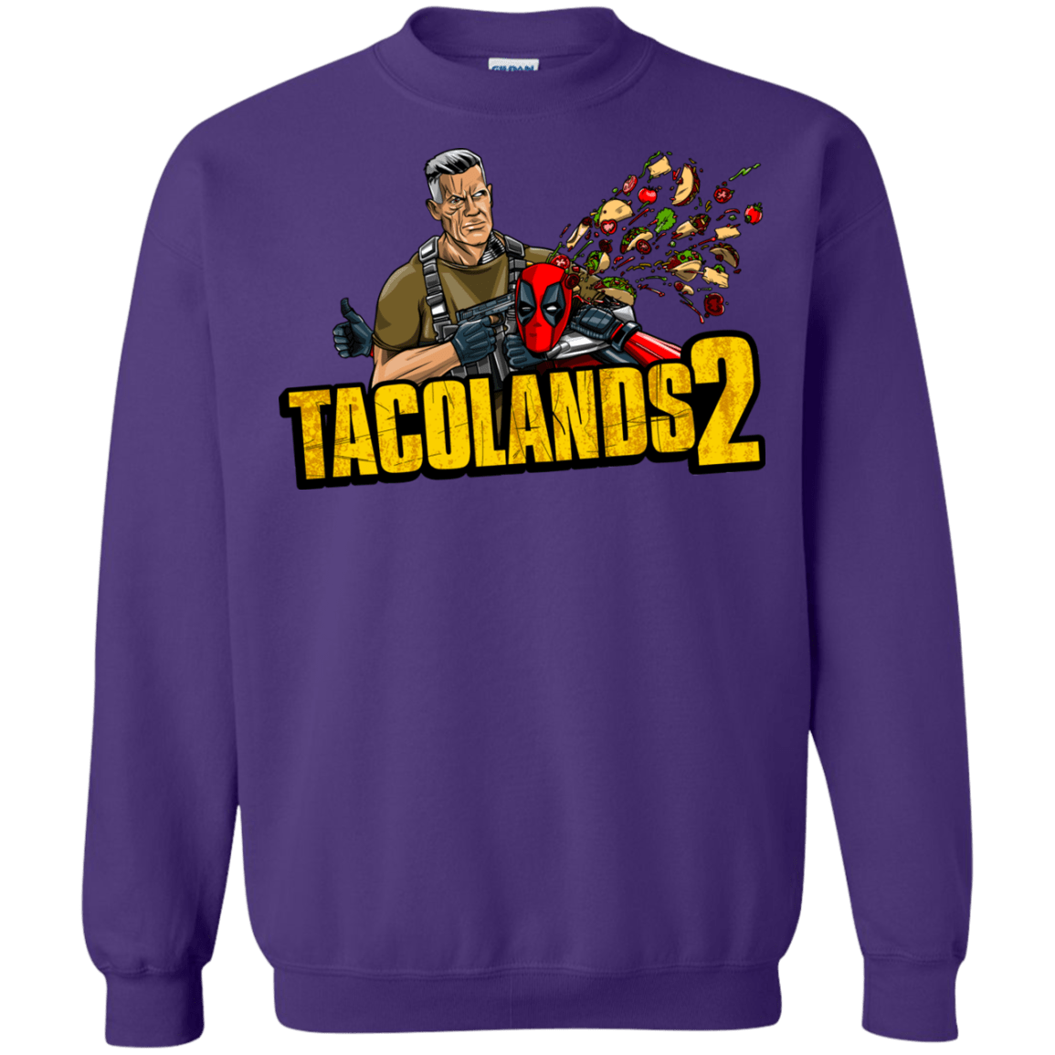 Sweatshirts Purple / S TACOLANDS 2 Crewneck Sweatshirt