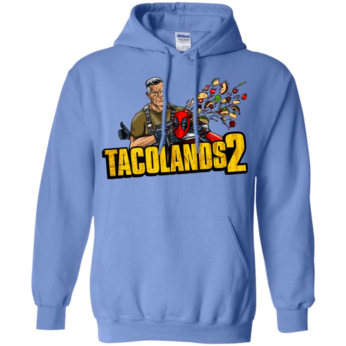Sweatshirts Carolina Blue / S TACOLANDS 2 Pullover Hoodie