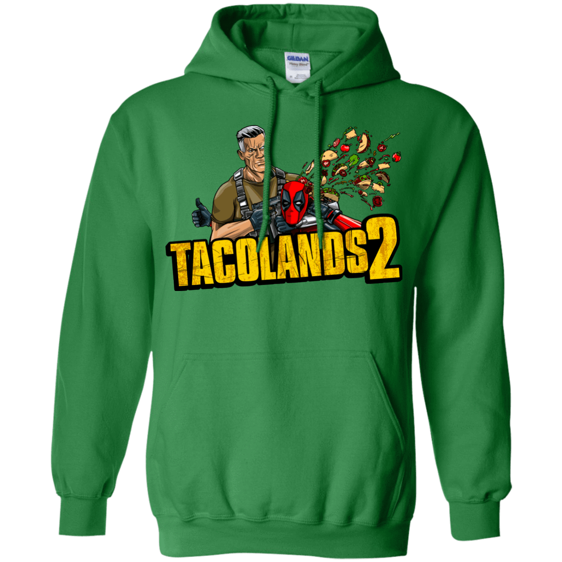 Sweatshirts Irish Green / S TACOLANDS 2 Pullover Hoodie
