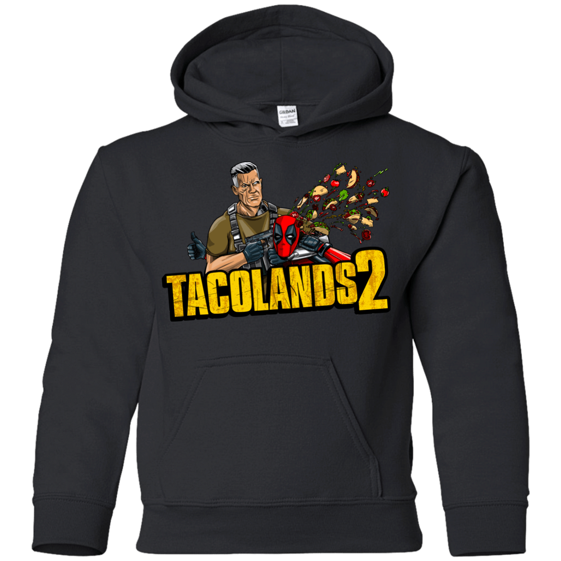 Sweatshirts Black / YS TACOLANDS 2 Youth Hoodie