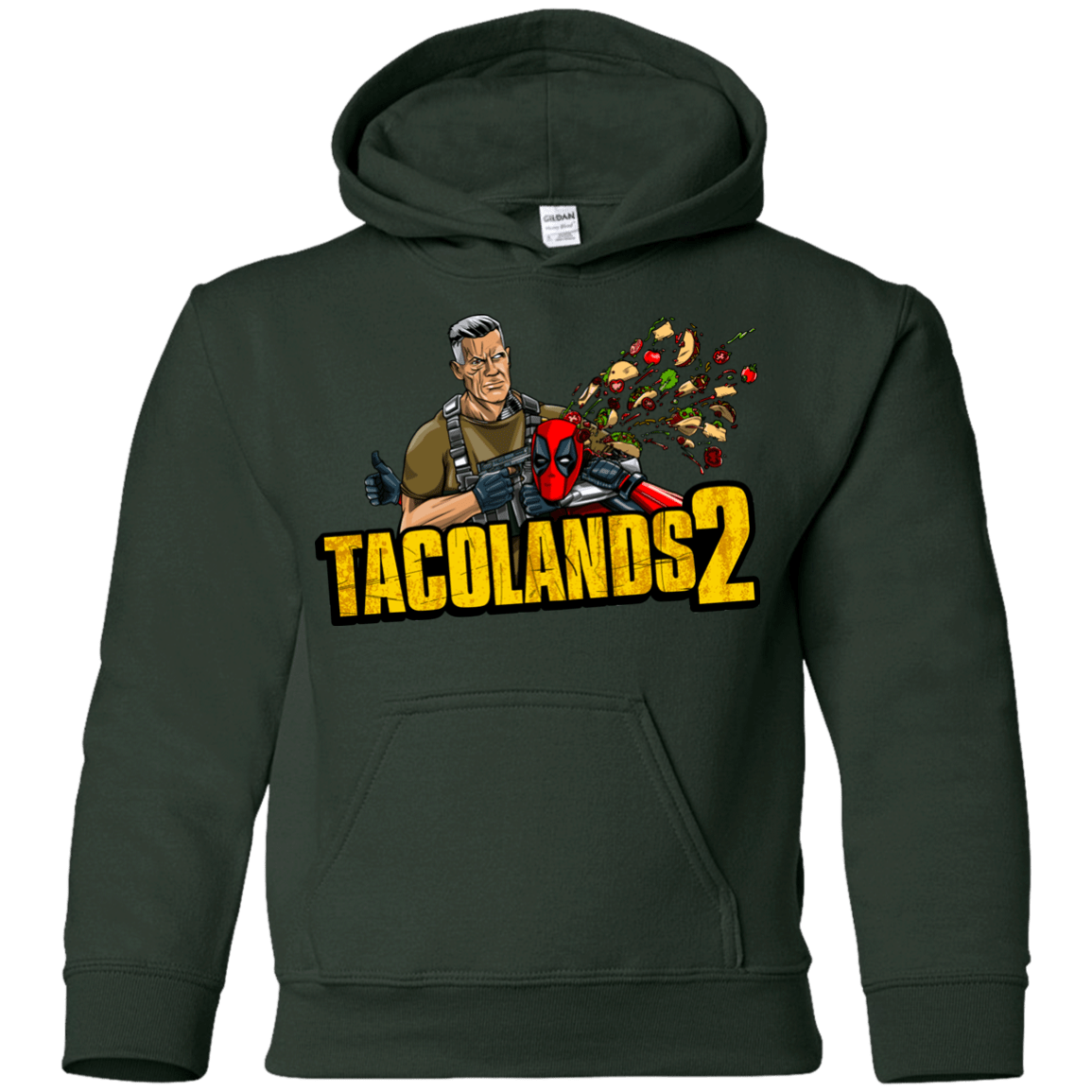 Sweatshirts Forest Green / YS TACOLANDS 2 Youth Hoodie