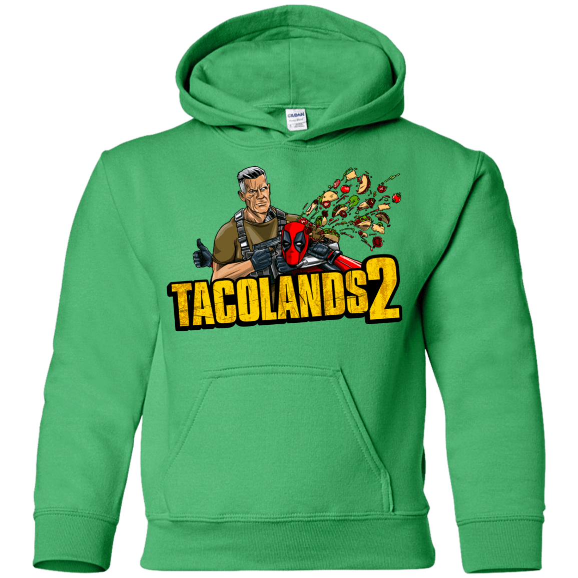 Sweatshirts Irish Green / YS TACOLANDS 2 Youth Hoodie