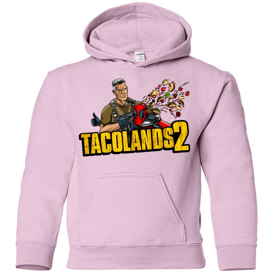 Sweatshirts Light Pink / YS TACOLANDS 2 Youth Hoodie