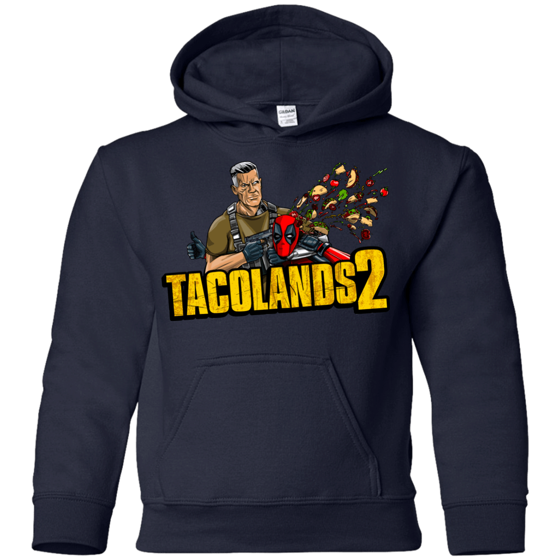Sweatshirts Navy / YS TACOLANDS 2 Youth Hoodie