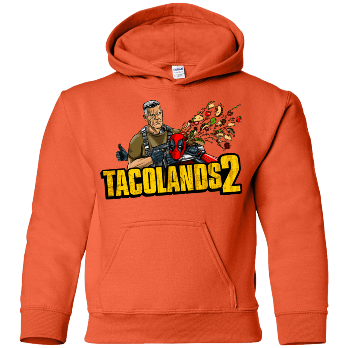 Sweatshirts Orange / YS TACOLANDS 2 Youth Hoodie