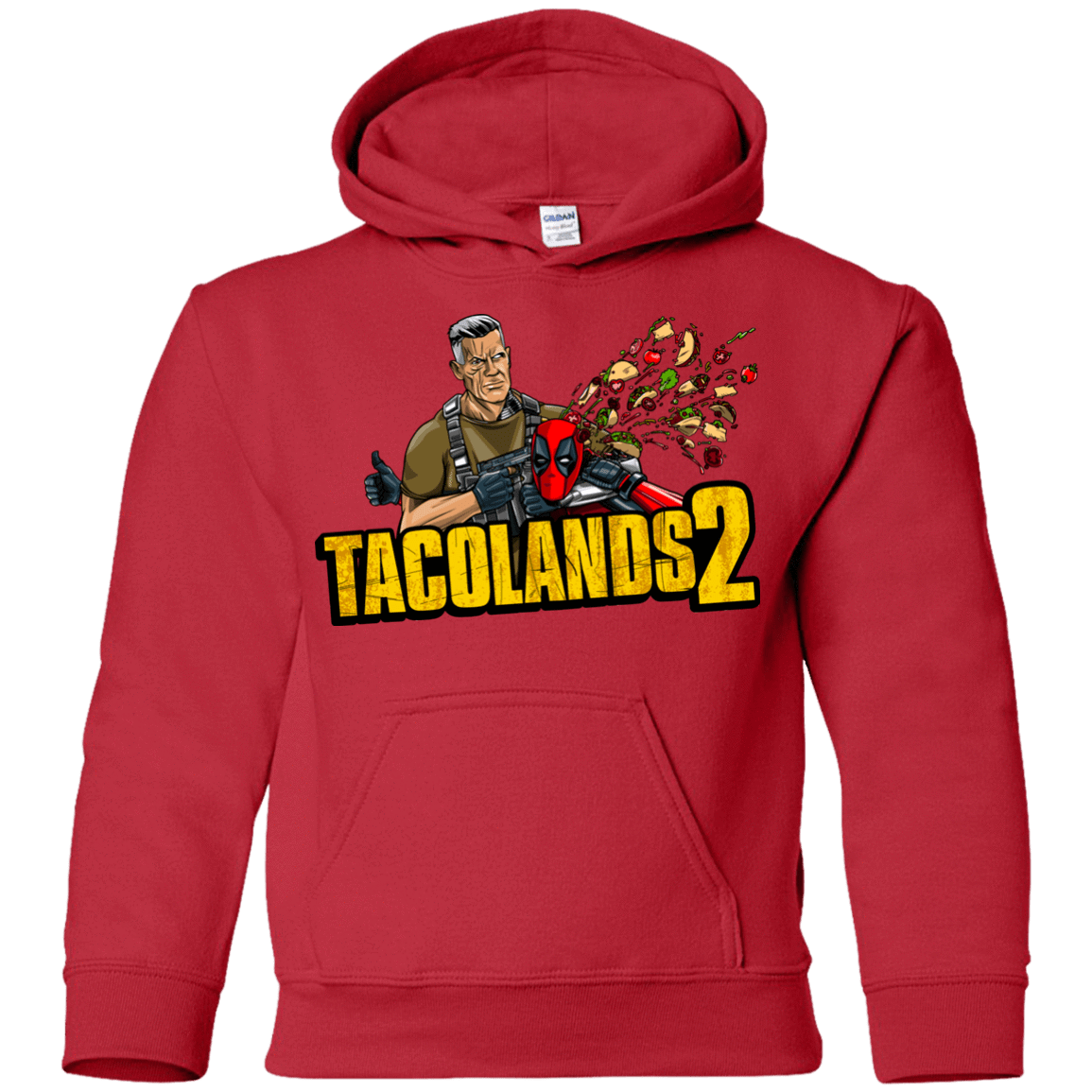 Sweatshirts Red / YS TACOLANDS 2 Youth Hoodie