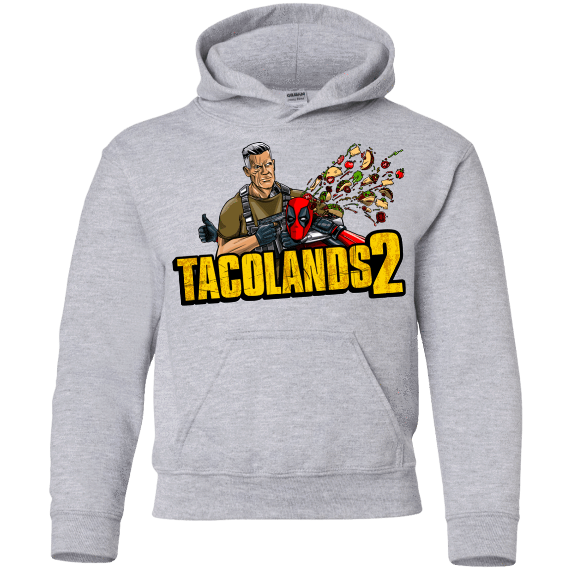 Sweatshirts Sport Grey / YS TACOLANDS 2 Youth Hoodie
