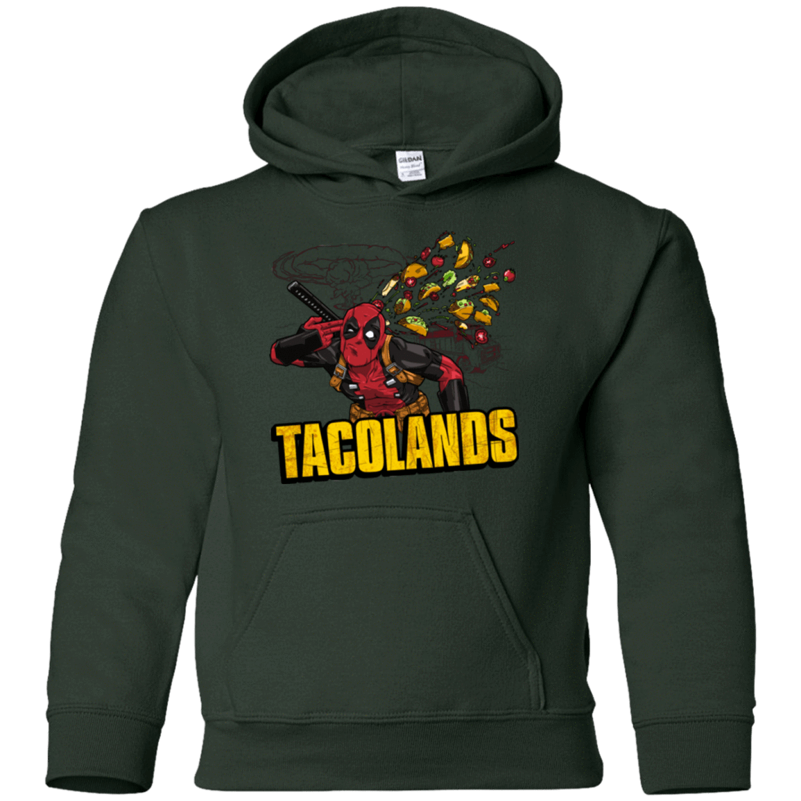 Sweatshirts Forest Green / YS Tacolands Youth Hoodie
