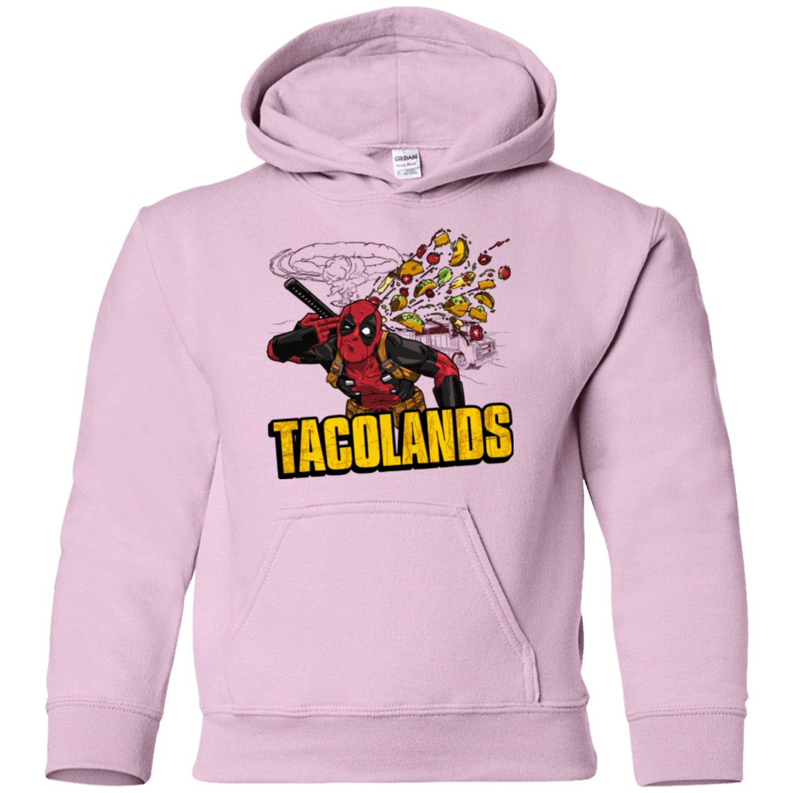 Sweatshirts Light Pink / YS Tacolands Youth Hoodie