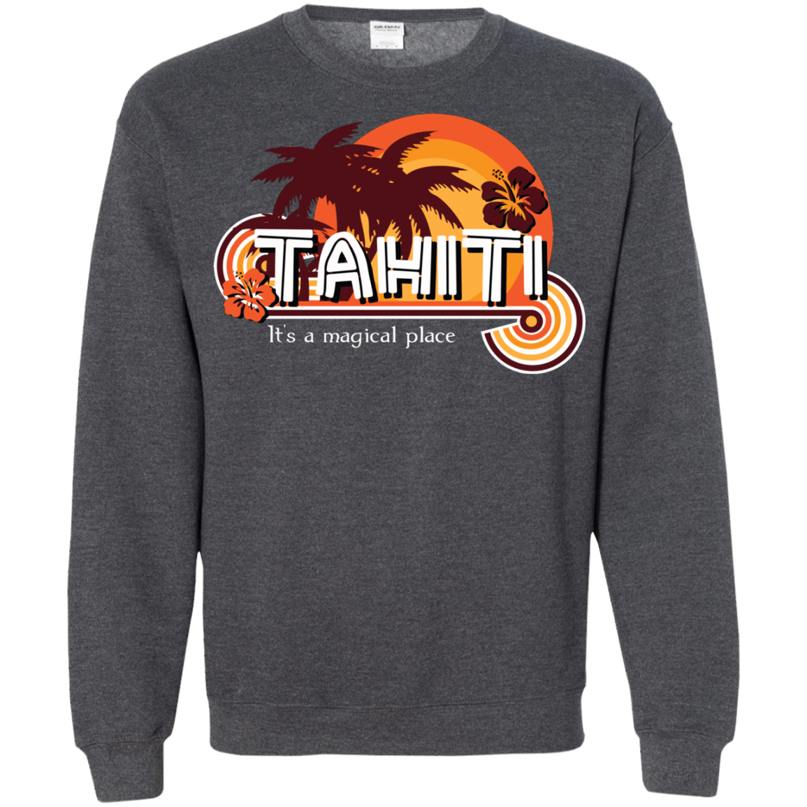Sweatshirts Dark Heather / S Tahiti Pillow Crewneck Sweatshirt