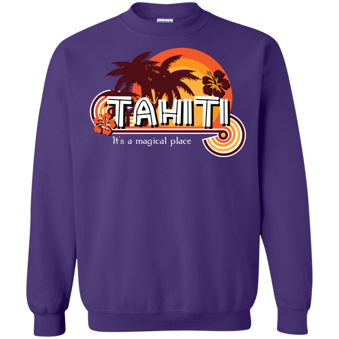 Sweatshirts Purple / S Tahiti Pillow Crewneck Sweatshirt