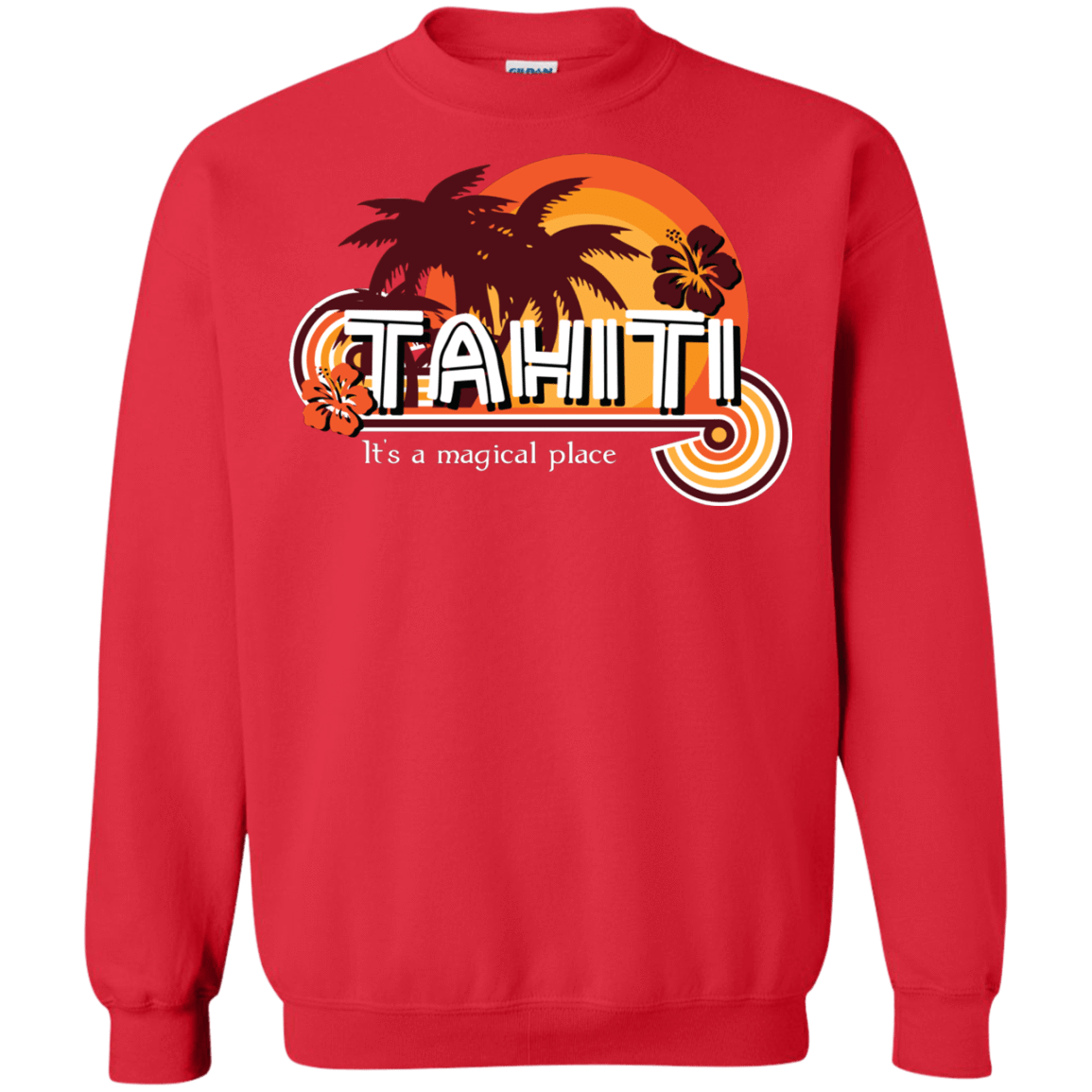 Sweatshirts Red / S Tahiti Pillow Crewneck Sweatshirt