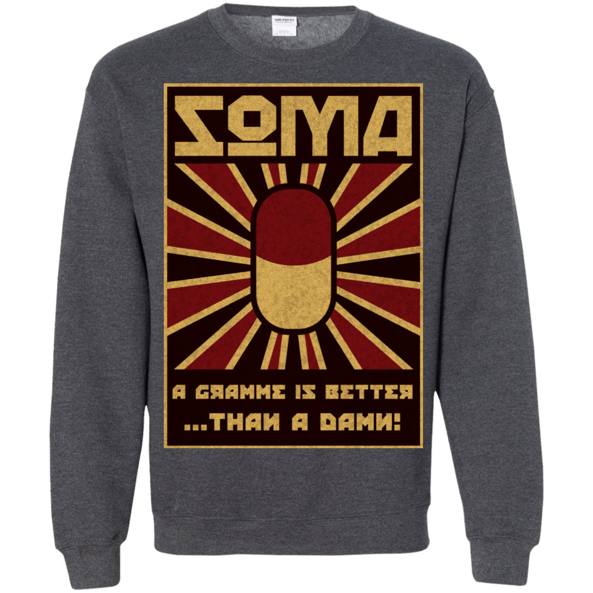 Sweatshirts Dark Heather / Small Take Soma Crewneck Sweatshirt