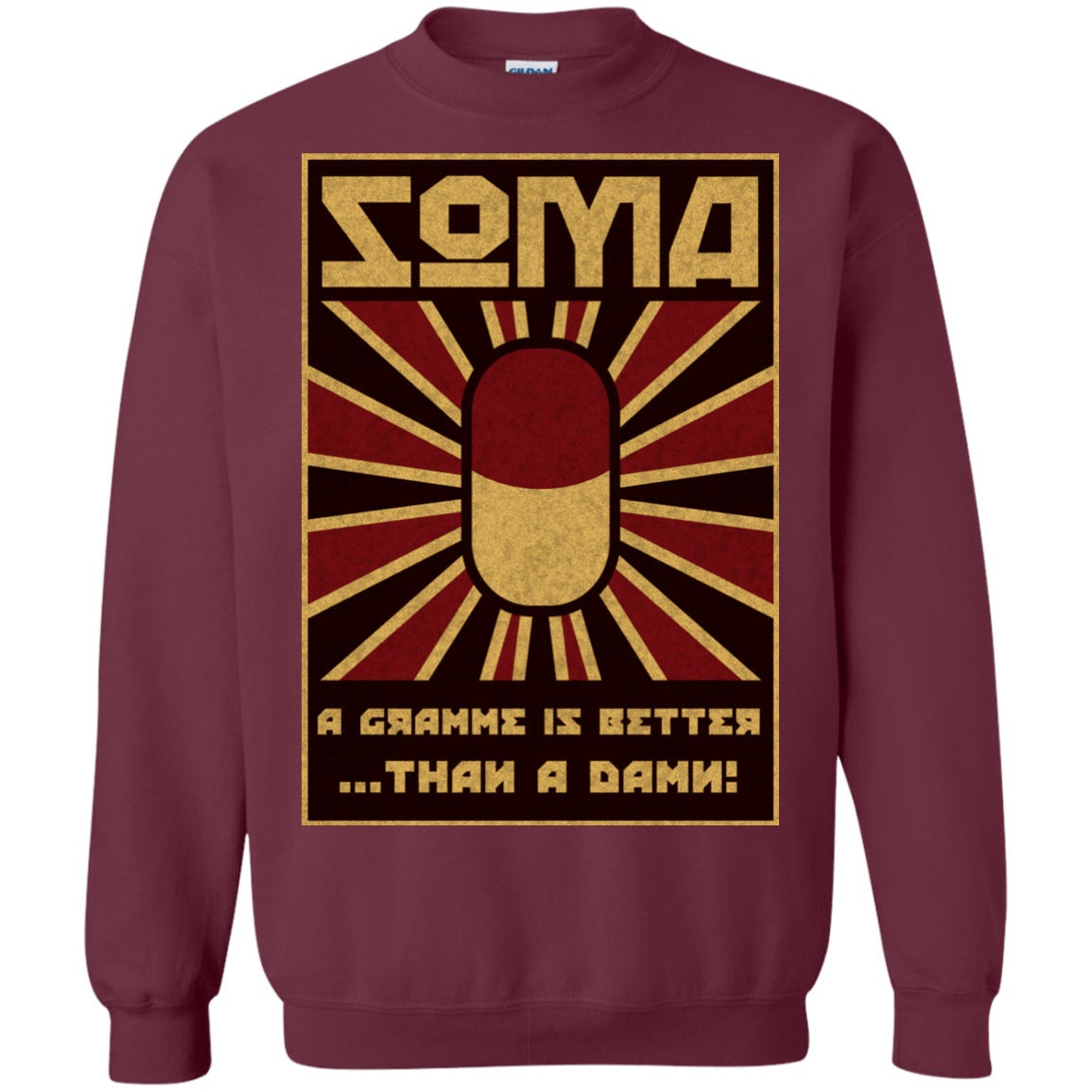 Sweatshirts Maroon / Small Take Soma Crewneck Sweatshirt