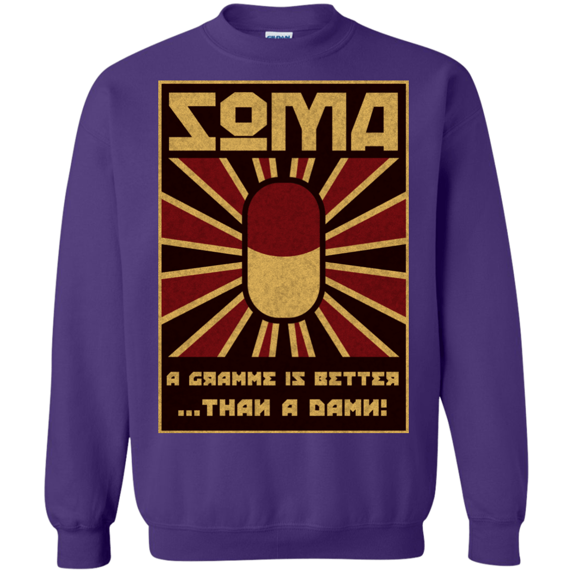 Sweatshirts Purple / Small Take Soma Crewneck Sweatshirt