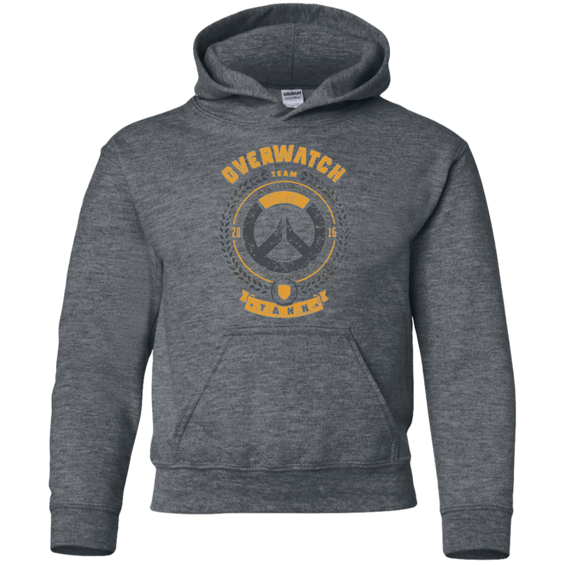 Sweatshirts Dark Heather / YS Tank Team Youth Hoodie