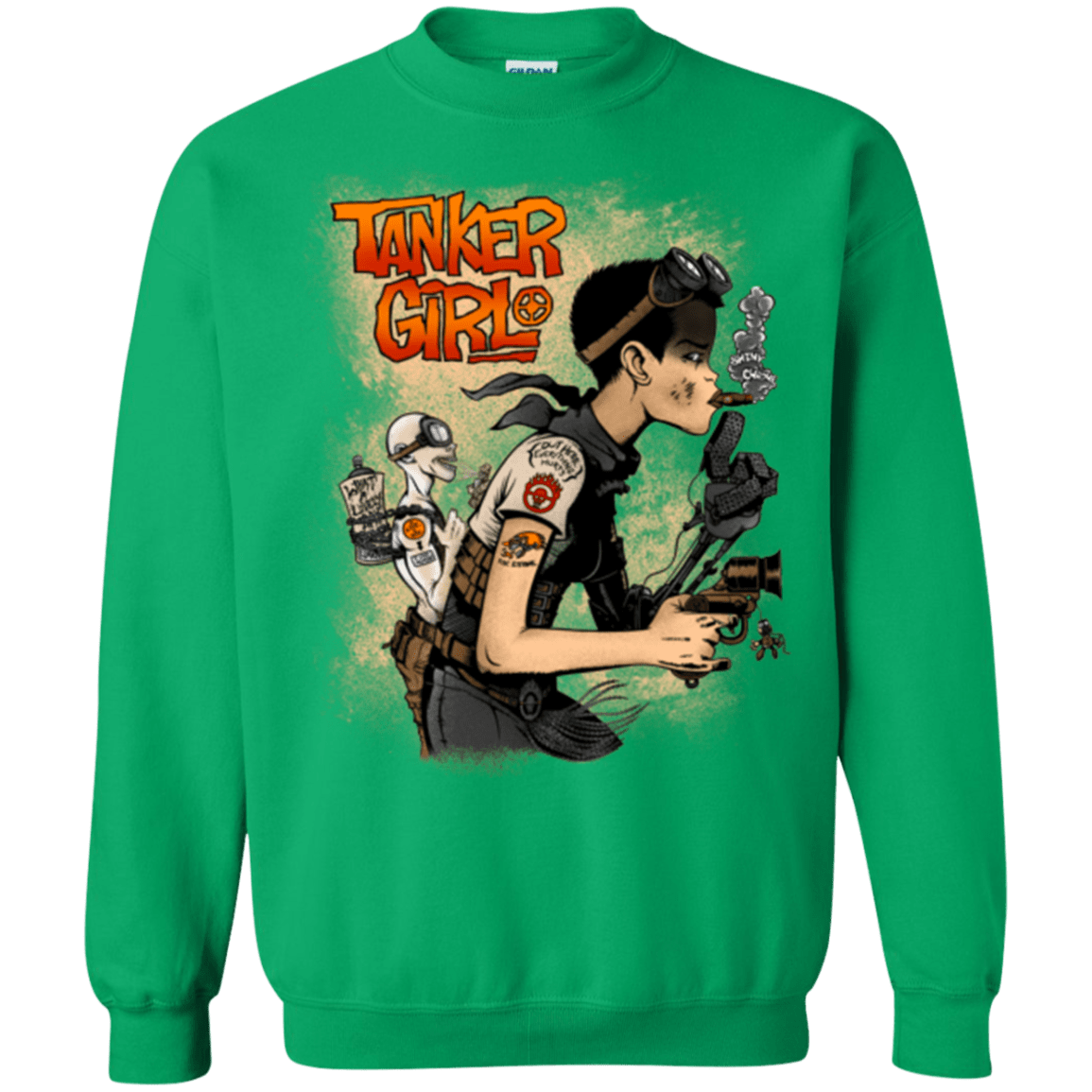 Sweatshirts Irish Green / Small Tanker Girl Crewneck Sweatshirt