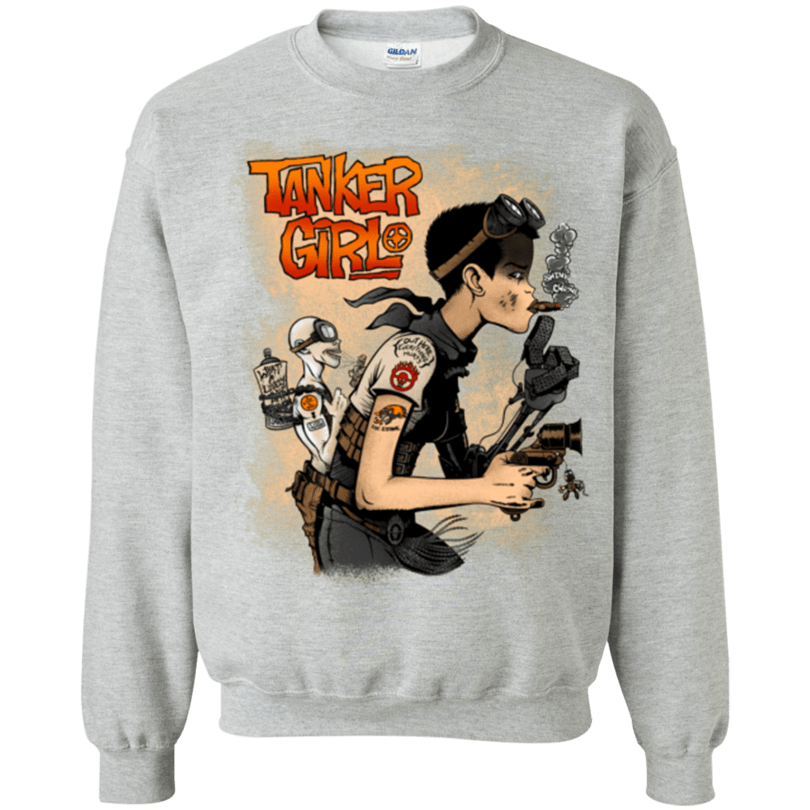 Sweatshirts Sport Grey / Small Tanker Girl Crewneck Sweatshirt