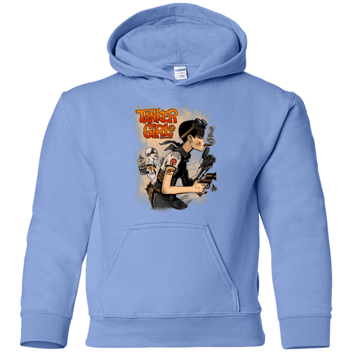 Sweatshirts Carolina Blue / YS Tanker Girl Youth Hoodie