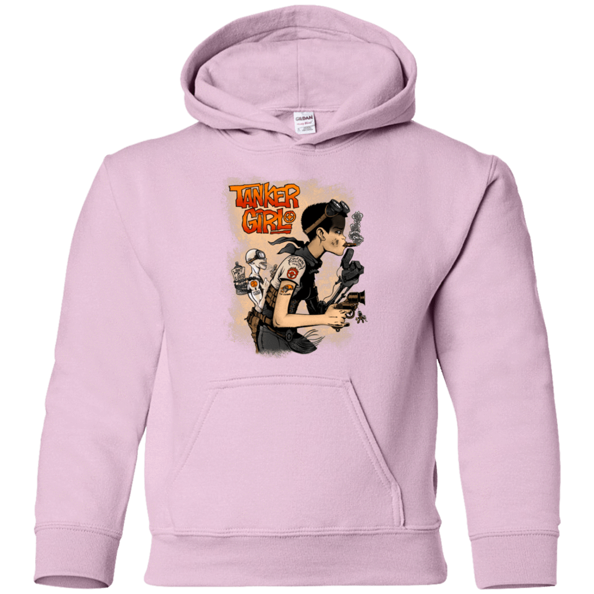 Sweatshirts Light Pink / YS Tanker Girl Youth Hoodie
