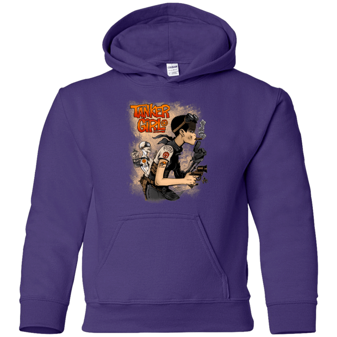 Sweatshirts Purple / YS Tanker Girl Youth Hoodie