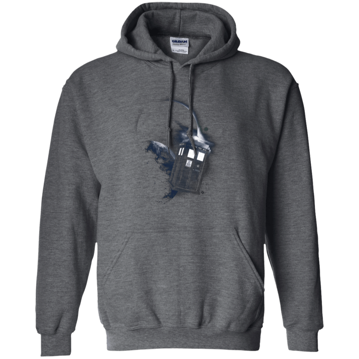 Sweatshirts Dark Heather / Small TARDIS 2 Pullover Hoodie