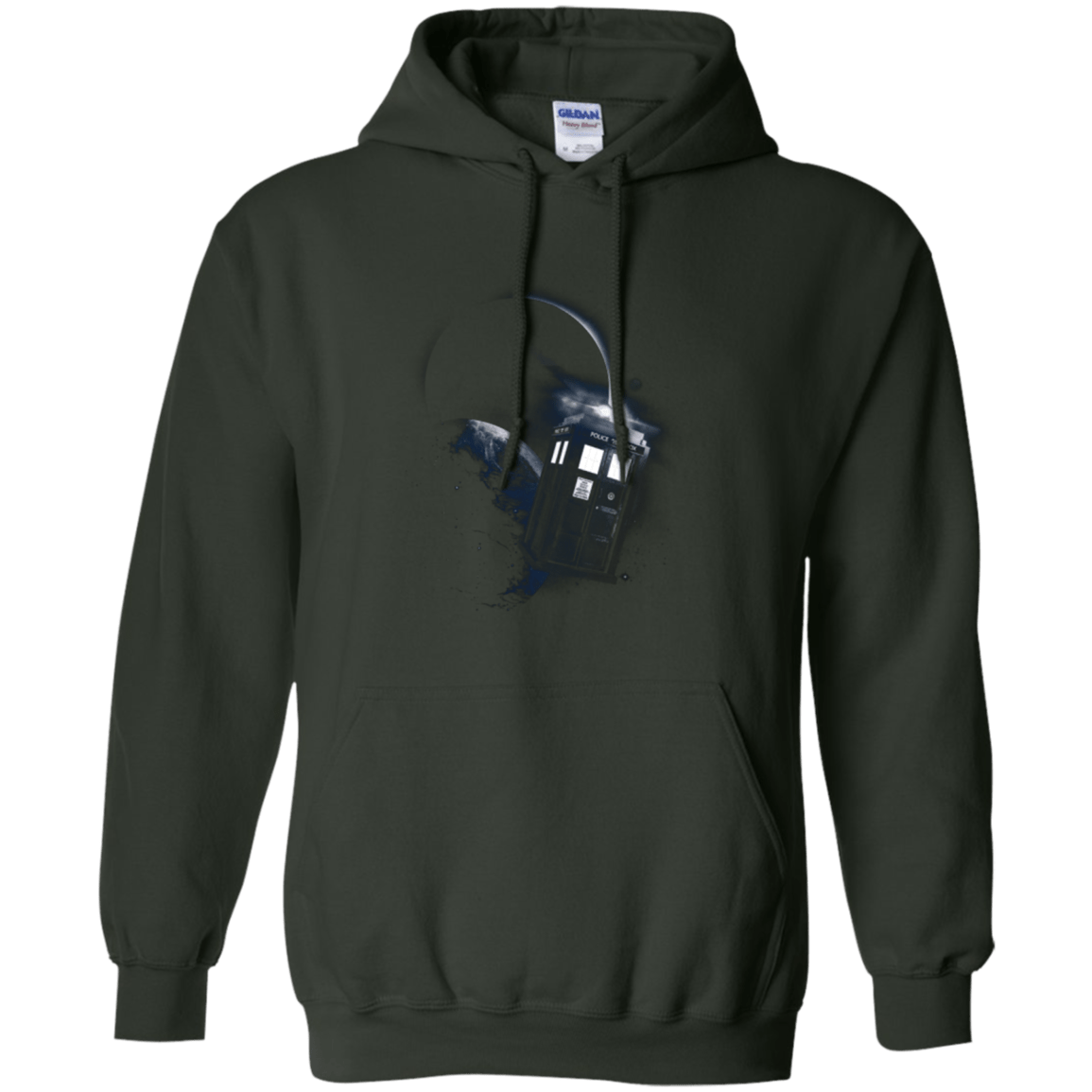 Sweatshirts Forest Green / Small TARDIS 2 Pullover Hoodie