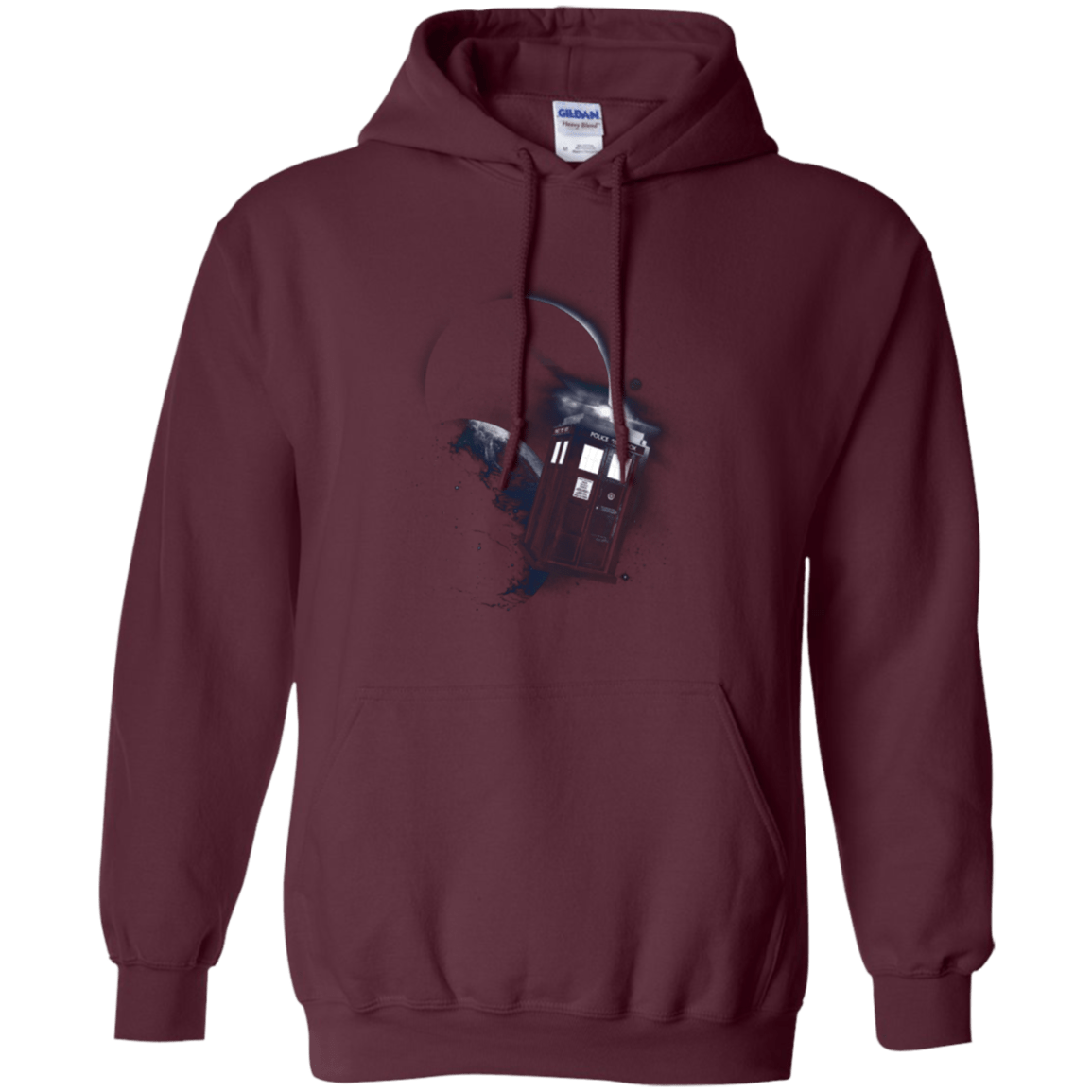 Sweatshirts Maroon / Small TARDIS 2 Pullover Hoodie