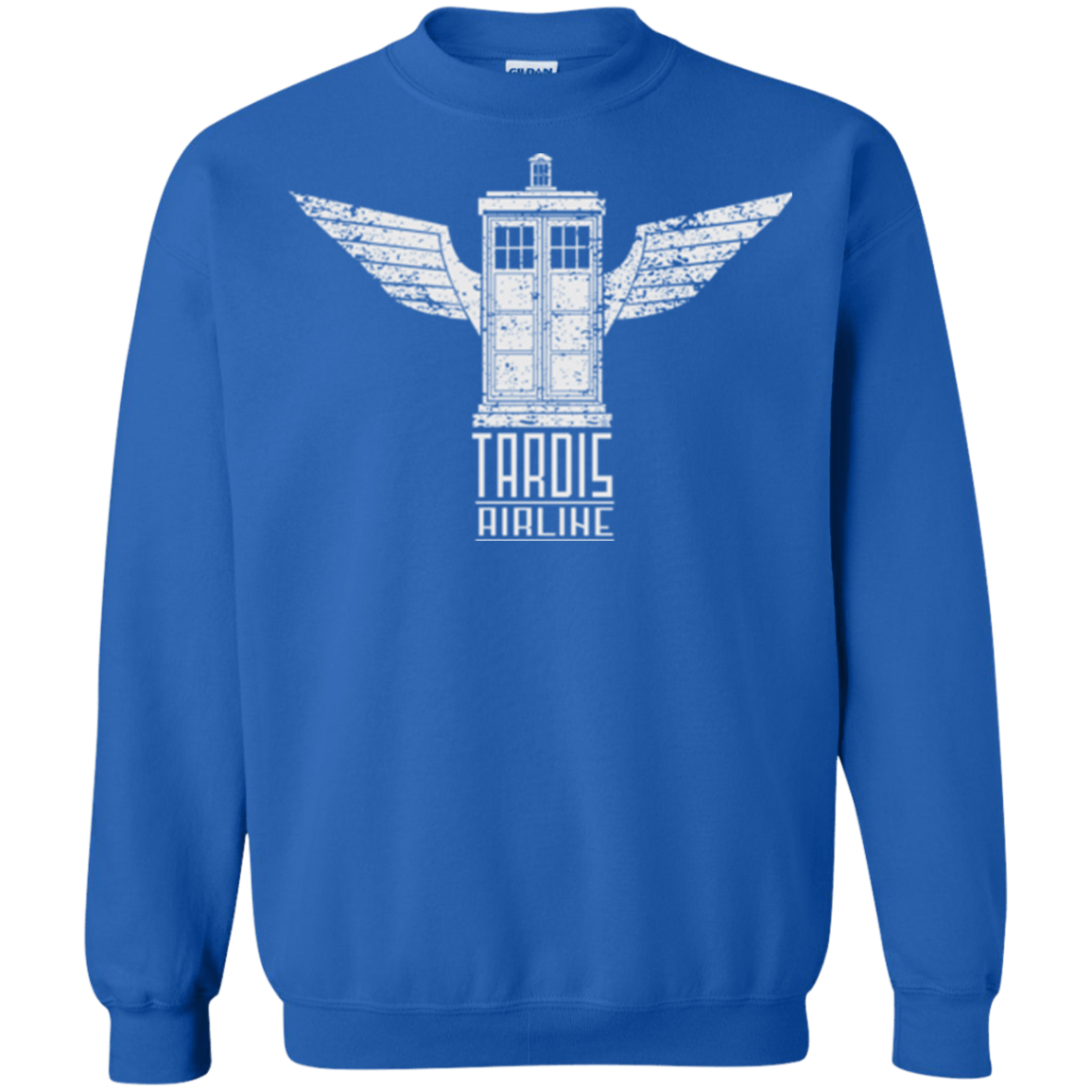 Sweatshirts Royal / Small Tardis Airline Crewneck Sweatshirt