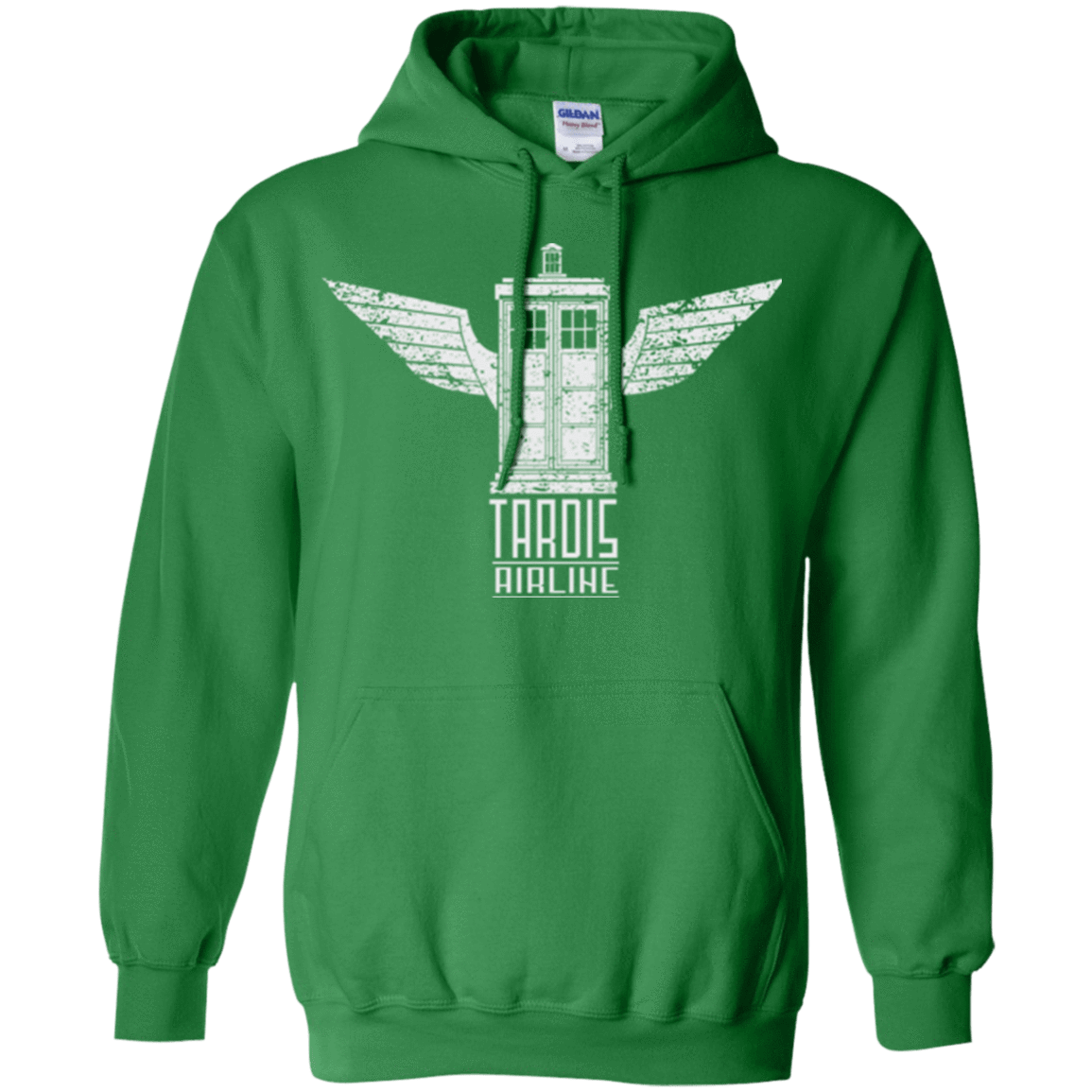 Sweatshirts Irish Green / Small Tardis Airline Pullover Hoodie