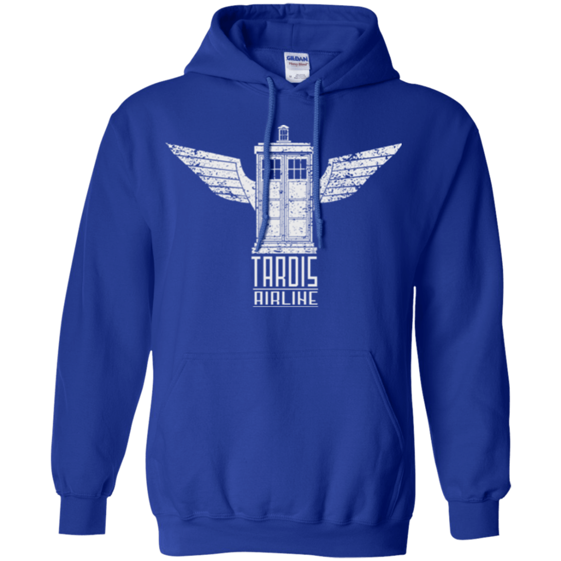 Sweatshirts Royal / Small Tardis Airline Pullover Hoodie