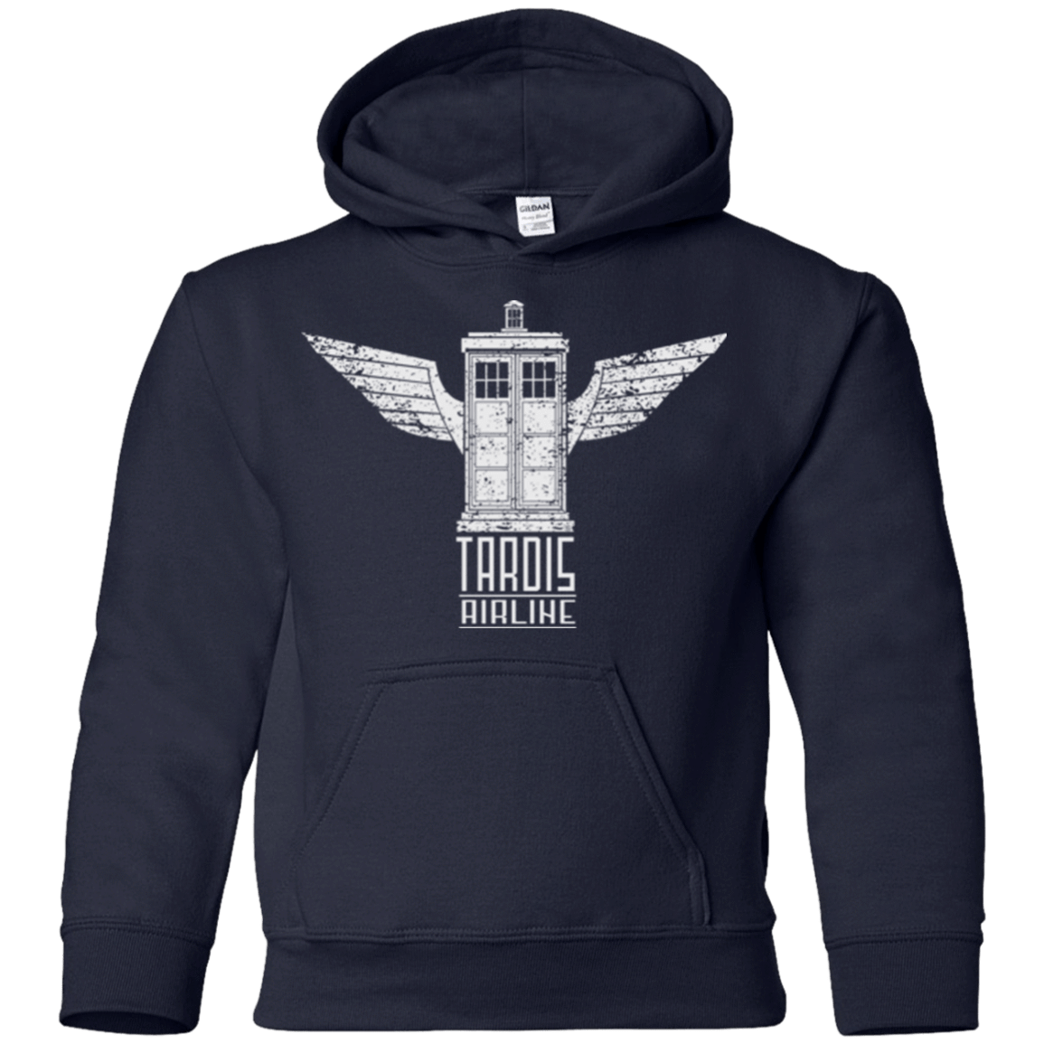 Sweatshirts Navy / YS Tardis Airline Youth Hoodie