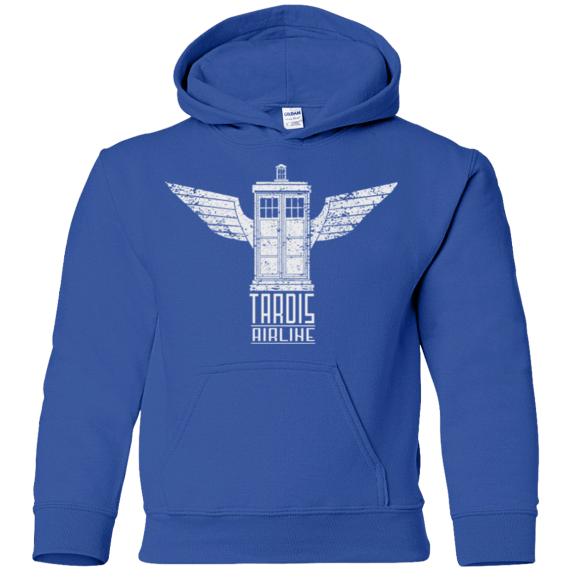 Sweatshirts Royal / YS Tardis Airline Youth Hoodie