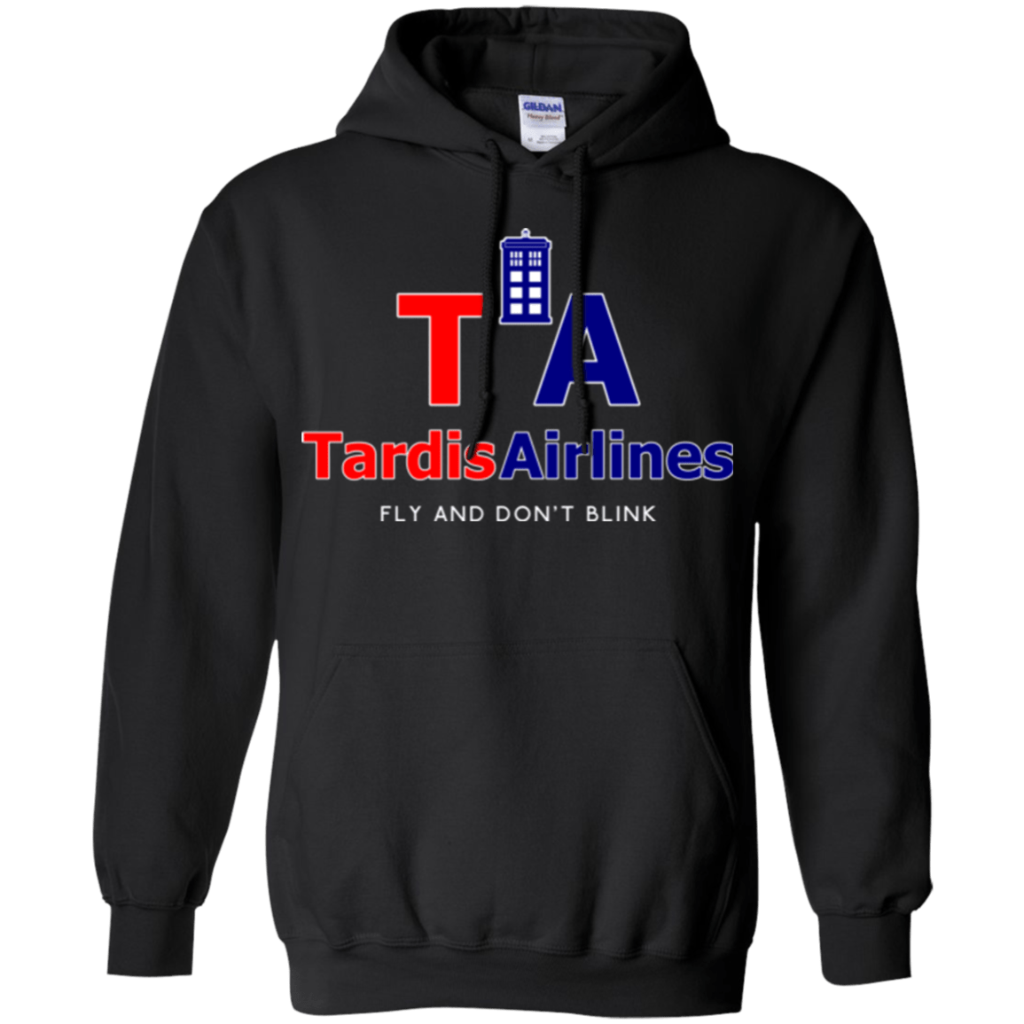 Sweatshirts Black / Small Tardis Airlines Pullover Hoodie